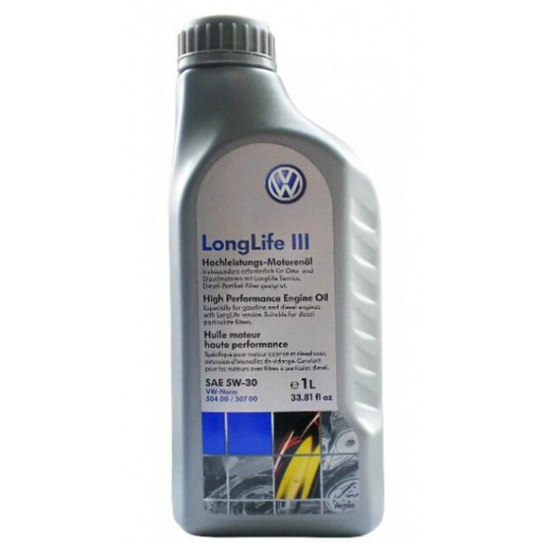 

Моторное масло VAG Longlife III 5W-30 1 л (G052195M2)