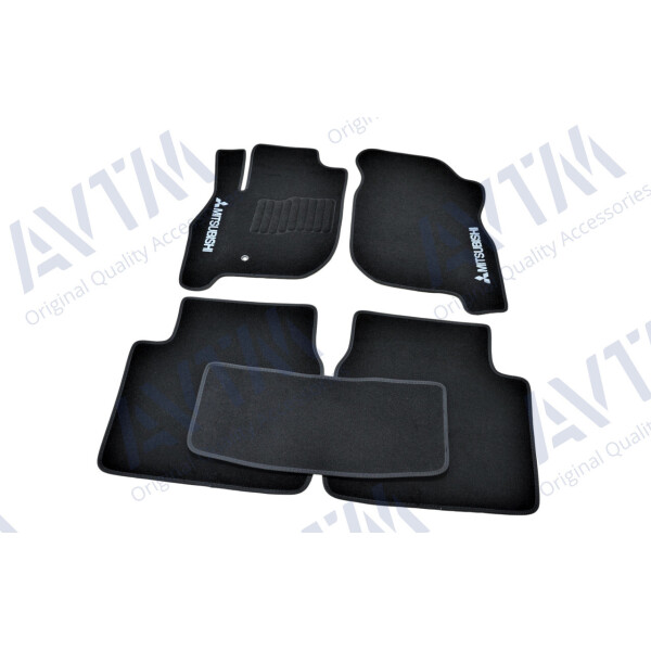 

Коврики в салон ворсовые AVTM для Mitsubishi Galant (2003-) /Чёрные 5шт