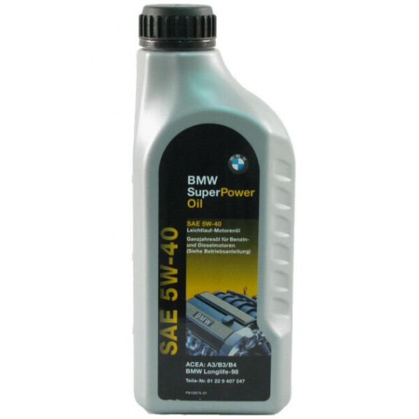 

Моторное масло BMW Super Power 5W-40 1 л (81229407547)