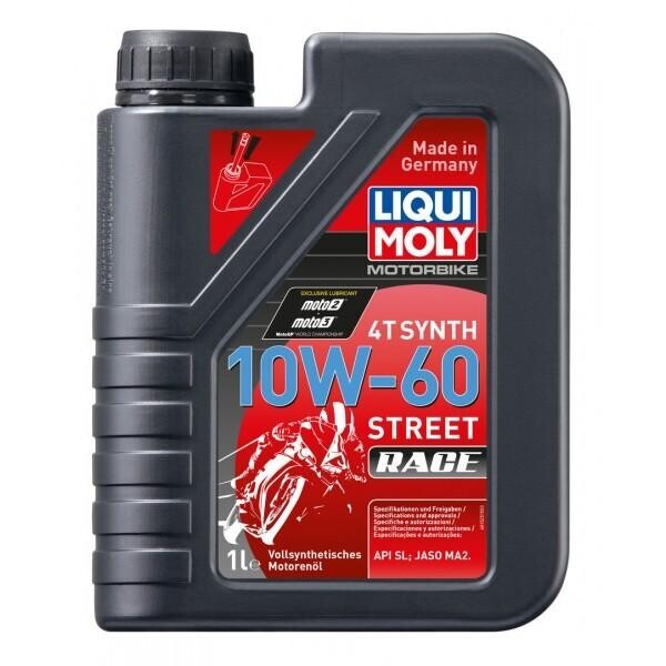 

Моторное масло Liqui Moly Motorbike 4T Synth 10W-50 Street Race 1л