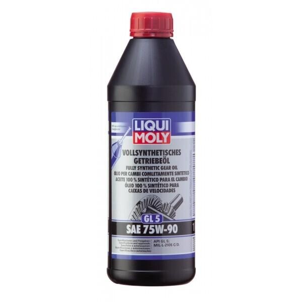 

Трансмиссионное масло Liqui Moly Vollsynthetisches Hypoid Getriebeoil 75W-90 GL5 1л