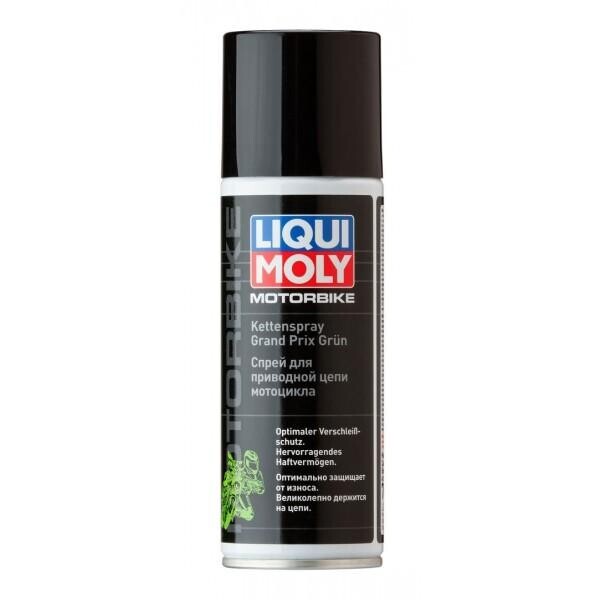 

Смазка для цепей зелёная Liqui Moly Motorbike Kettenspray Grand Prix 0,2л