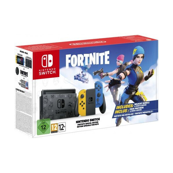 

Nintendo Switch Fortnite Limited Edition (Upgraded version) (без ваучера на дополнения Wildcat Bundle & 2000 V-Bucks)
