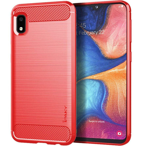 

TPU чехол iPaky Slim Series для Samsung Galaxy A01 Core (Красный) (931657)