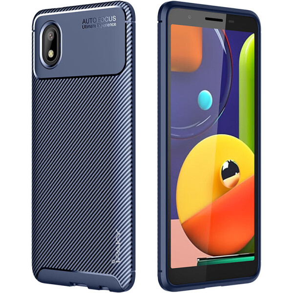 

TPU чехол iPaky Kaisy Series для Samsung Galaxy A01 Core (Синий) (931607)