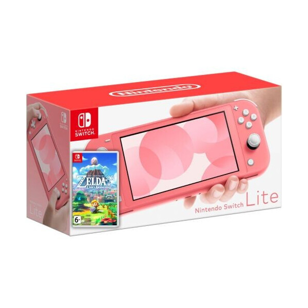 

Nintendo Switch Lite Coral + Игра The Legend of Zelda: Link's Awakening (русская версия)