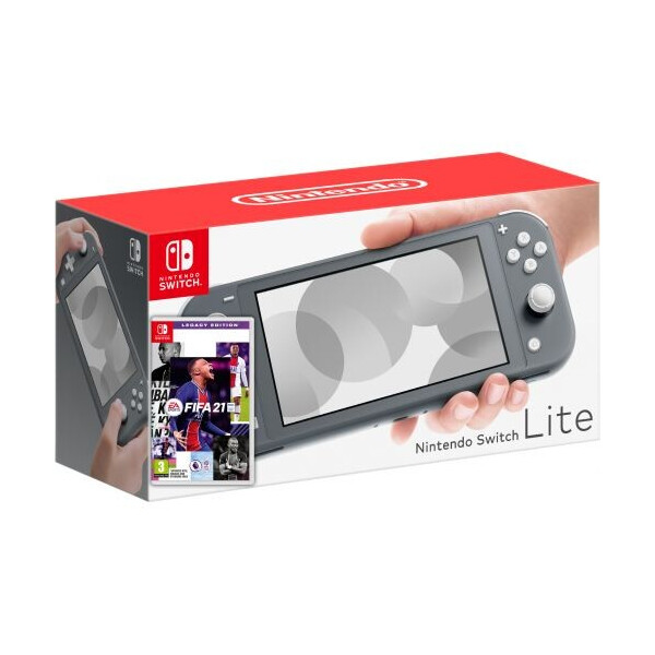 

Nintendo Switch Lite Gray + Игра FIFA 21 Legacy Edition (русская версия)
