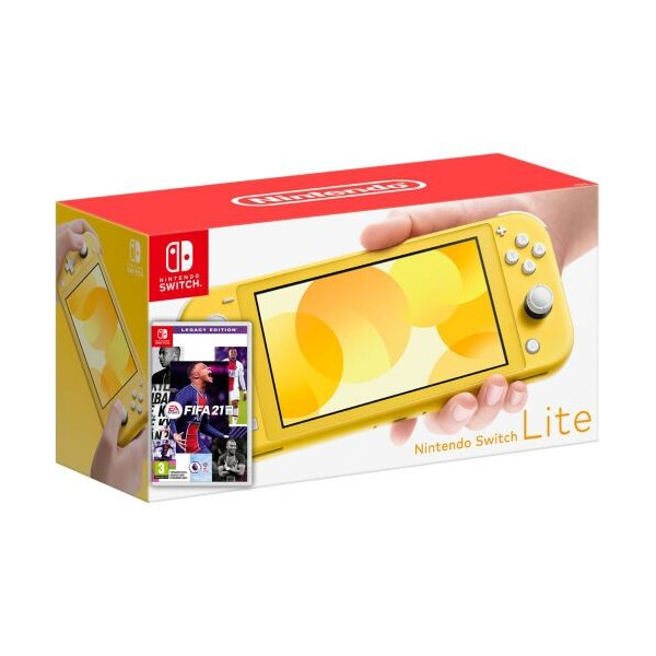 

Nintendo Switch Lite Yellow + Игра FIFA 21 Legacy Edition (русская версия)