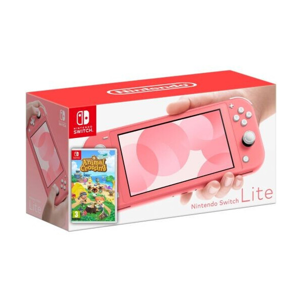

Nintendo Switch Lite Coral + Игра Animal Crossing: New Horizons (русская версия)