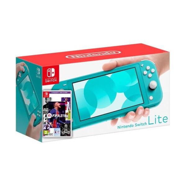 

Nintendo Switch Lite Turquoise + Игра FIFA 21 Legacy Edition (русская версия)