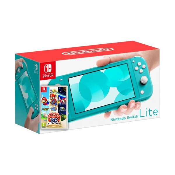 

Nintendo Switch Lite Turquoise + Игра Super Mario 3D All-Stars