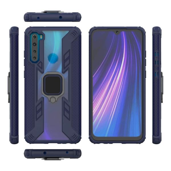 

Ударопрочный чехол Combo Ring под магнитный держатель для Xiaomi Redmi Note 8T Синий (is_00000034185_5)