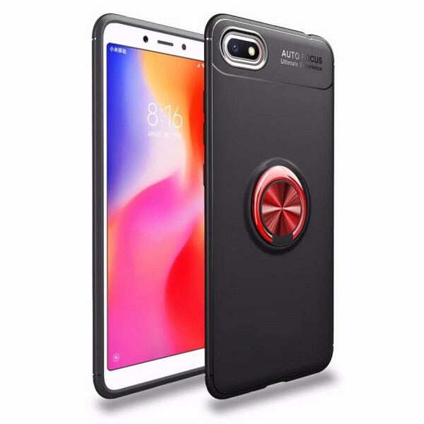 

Чехол Fiji Hold для Huawei Y5 2018 (DRA-L21) бампер накладка с подставкой Black-Red