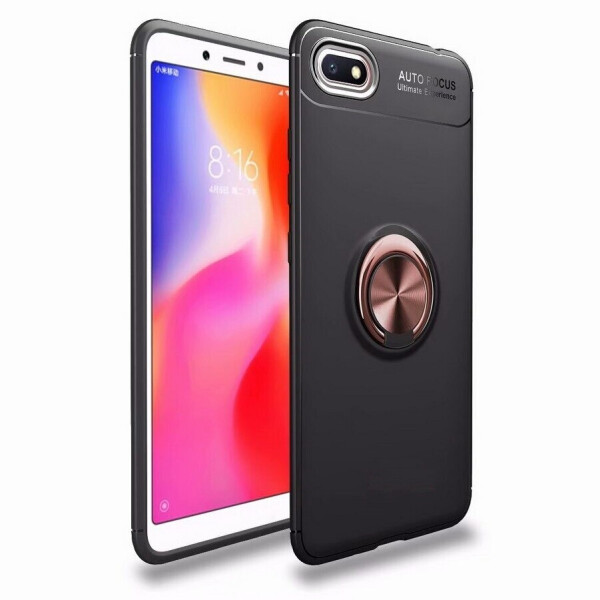 

Чехол Fiji Hold для Huawei Y5 2018 (DRA-L21) бампер накладка с подставкой Black-Gold