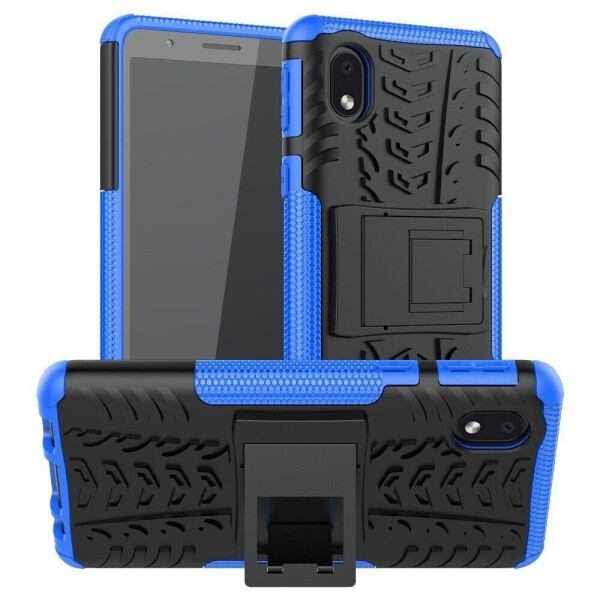 

Чехол Fiji Protect для Samsung Galaxy A01 Core (A013) противоударный бампер с подставкой синий