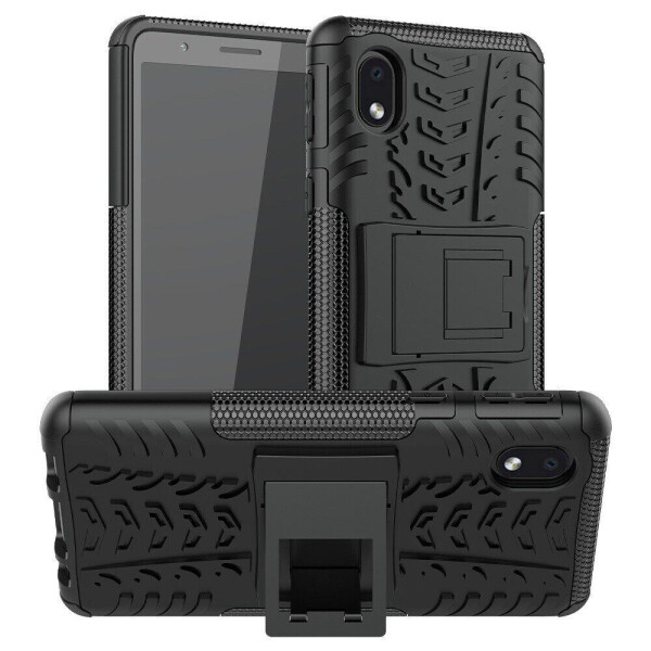 

Чехол Fiji Protect для Samsung Galaxy A01 Core (A013) противоударный бампер с подставкой черный