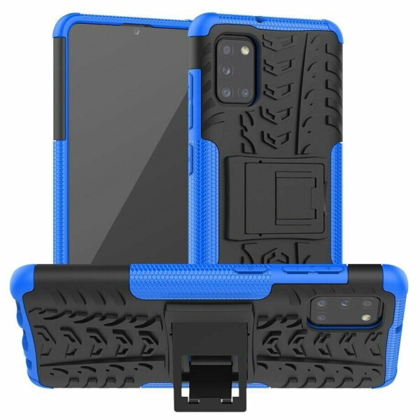 

Чехол Fiji Protect для Samsung Galaxy A31 (A315) противоударный бампер с подставкой синий