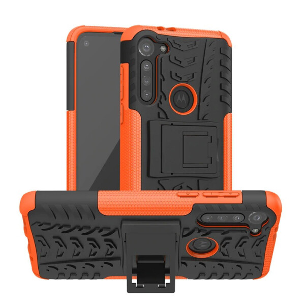 

Чехол Fiji Protect для Motorola Moto G8 Power противоударный бампер с подставкой оранжевый