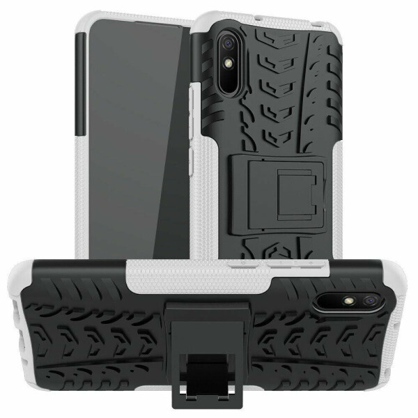 

Чехол Fiji Protect для Xiaomi Redmi 9A противоударный бампер с подставкой белый
