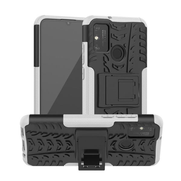 

Чехол Fiji Protect для Honor Play 9A противоударный бампер с подставкой белый