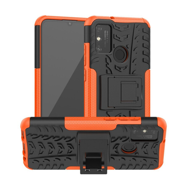 

Чехол Fiji Protect для Honor Play 9A противоударный бампер с подставкой оранжевый