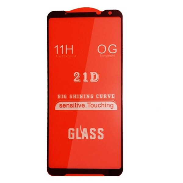 

Защитное стекло Fiji 21D Full Glue для Asus ROG Phone 3 (ZS661KS) черное 0,3 мм в упаковке