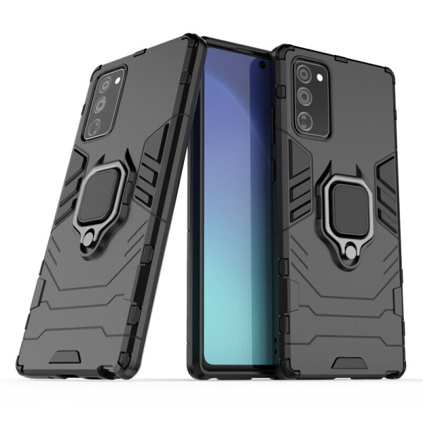 

Чехол Fiji Ring для Samsung Galaxy Note 20 (N980) бронированный бампер с кольцом черный