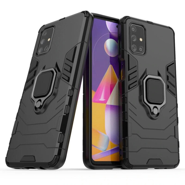 

Чехол Fiji Ring для Samsung Galaxy M31s (M317) бронированный бампер с кольцом черный