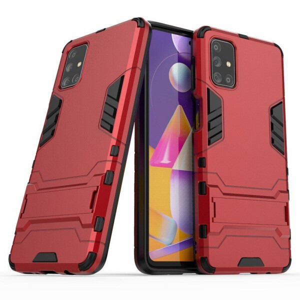 

Чехол Fiji Hybrid для Samsung Galaxy M31s (M317) бампер с подставкой красный