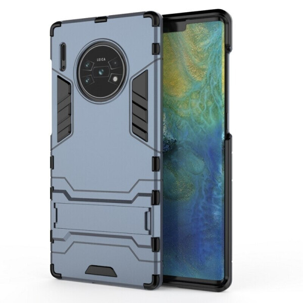 

Чехол Fiji Hybrid для Huawei Mate 30 Pro бампер с подставкой темно-синий