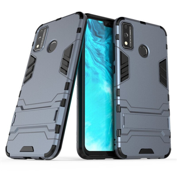 

Чехол Fiji Hybrid для Honor 9X Lite бампер с подставкой темно-синий