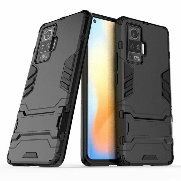 

Чехол Fiji Hybrid для Vivo X50 Pro бампер с подставкой черный