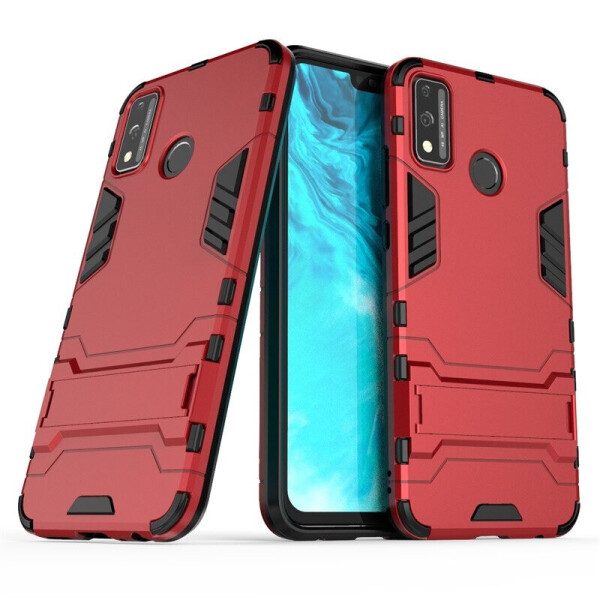 

Чехол Fiji Hybrid для Honor 8X бампер с подставкой красный