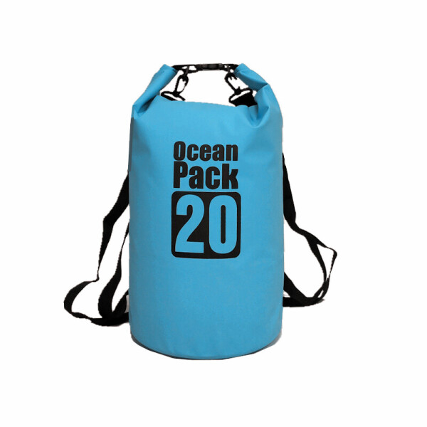 

Водонепроницаемая сумка рюкзак гермомешок с шлейкой на плечо Ocean Pack 20 л Blue (55358215391)