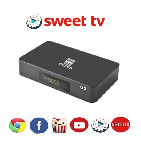

Смарт TV BOX 5G Sweet TV Ознакомительный 200 Украинских каналов Popcorn Netflix Android приставка 4K Petra 5G