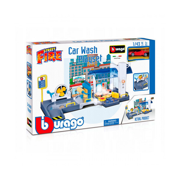 

Игровой набор Bburago АВТОМОЙКА (1 машинка, 1:43) (18-30406)