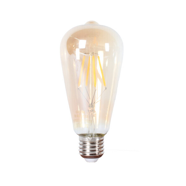 

LED лампа Эдисона ST64 4w 2700 К желтое стекло