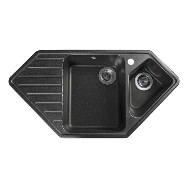 

Кухонная мойка гранитная Miraggio Tirrion black 967x493x210 00209907, Черный