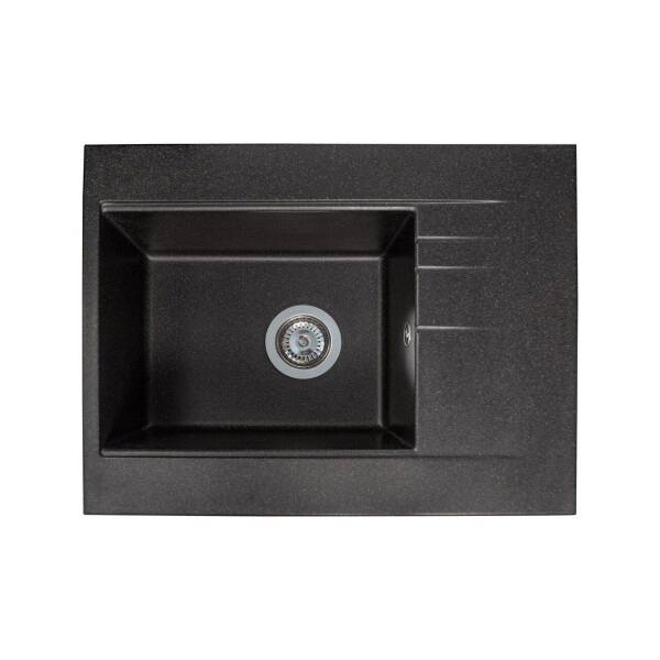

Кухонная мойка гранитная Miraggio Bodrum 650 black 649x500x220 00207107, Черный