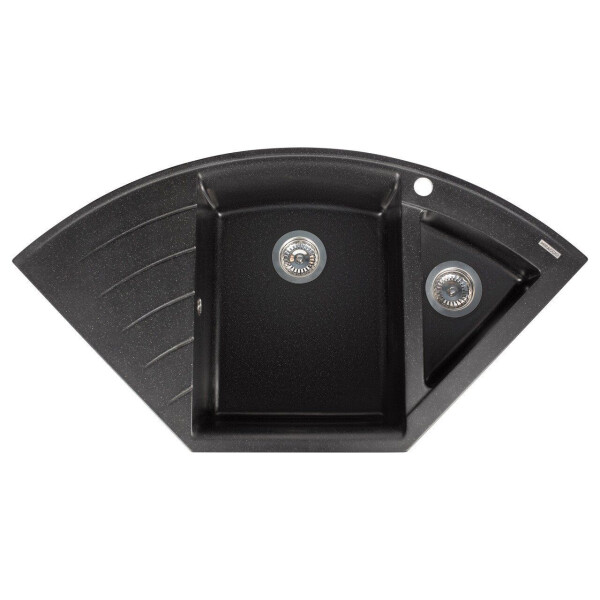 

Кухонная мойка гранитная Miraggio Europe black 1100x575x205 00207207, Черный