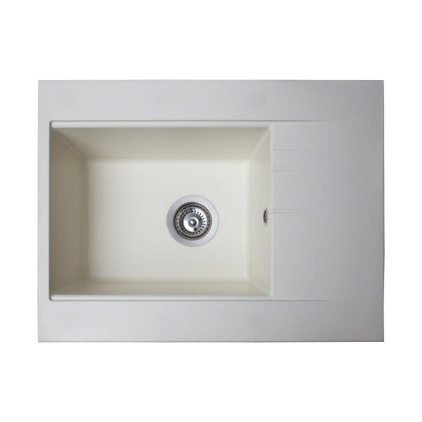 

Кухонная мойка гранитная Miraggio Bodrum 650 white 649x500x220 00206702, Белый