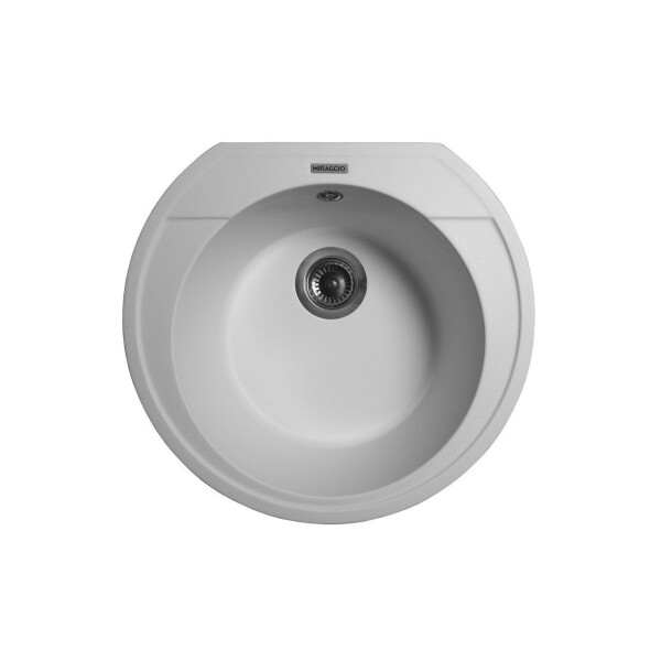 

Кухонная мойка гранитная Miraggio Tuluza white 520x483x204 00210402, Белый