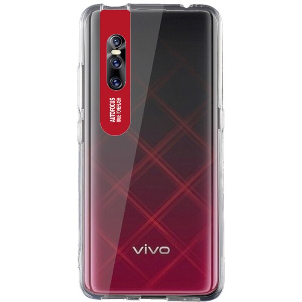 

TPU чехол Epic clear flash для Vivo V15 Pro Бесцветный / Красный (is_00000033124_2)