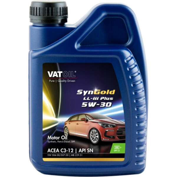 

VatOil SynGold LL-III Plus 5W-30 моторное масло, 1 л