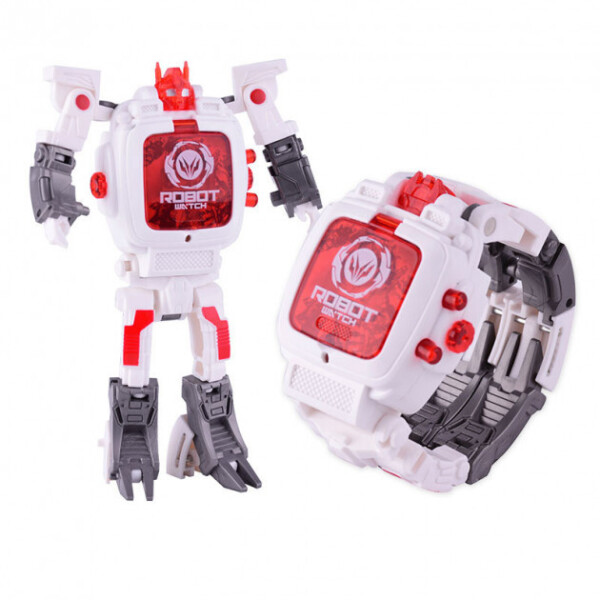 

Детская игрушка Robot Watch часы робот-трансформер 2 в 1 White