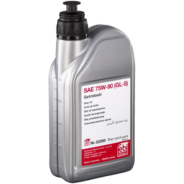 

Febi Bilstein 32590 Gear Oil SAE 75W-90 (GL-5) трансмиссионное масло, 1 л