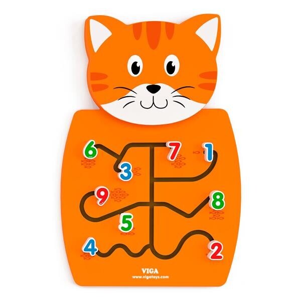 

Бизиборд Viga Toys Котик с цифрами (50676)