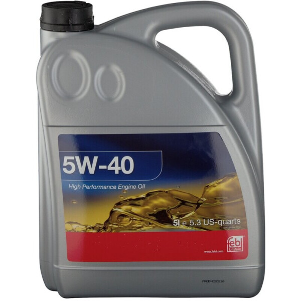 

Febi Bilstein 32938 SAE 5W-40 Engine Oil (A3/B4) синт. моторное масло, 5 л