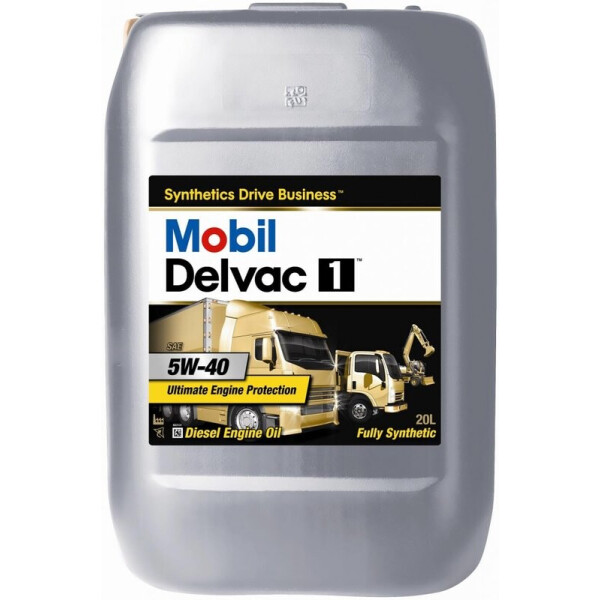 

Mobil Delvac 1 5W-40 дизельное моторное масло, 20 л