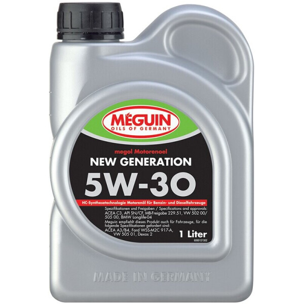 

Meguin New Generation 5W-30 синтетическое моторное масло, 1 л